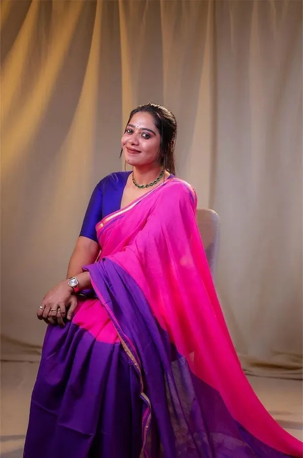 Purple_And_White_Printed_Premium_Saree_For_Women