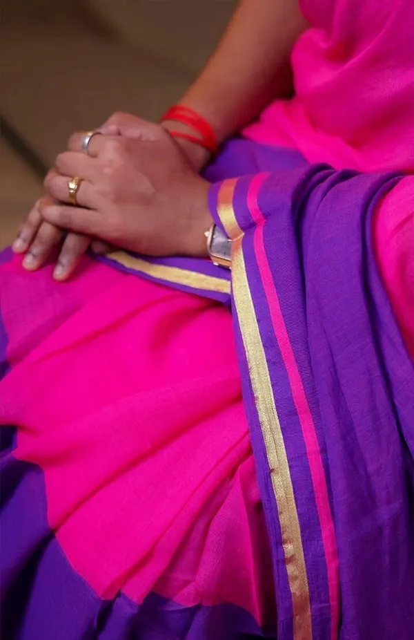 Purple_And_White_Printed_Premium_Saree_For_Women