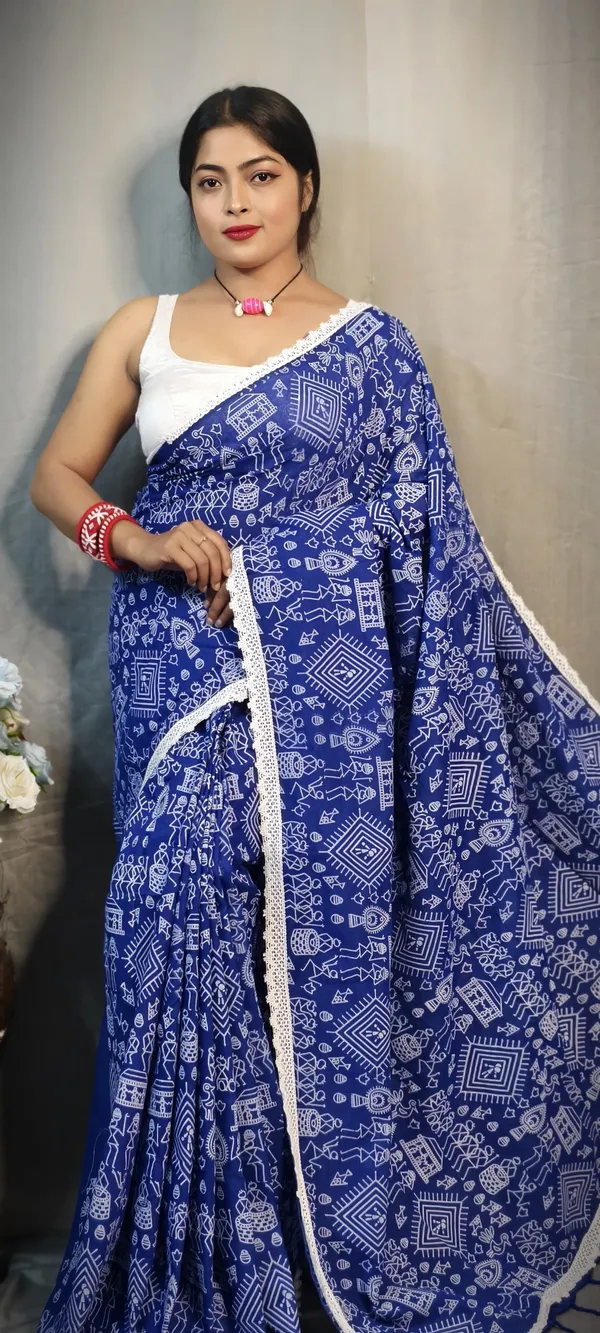 Black_And_White_Animal_Print_Premium_Saree_For_Women