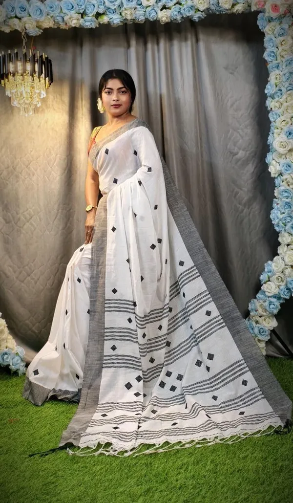 Grey_Printed_Premium_Saree_For_Women