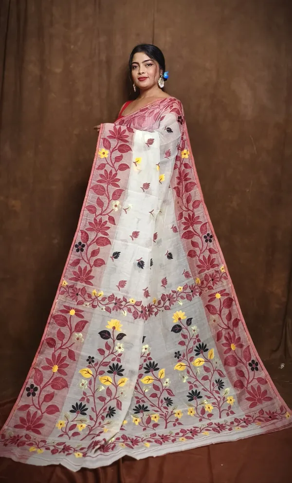 Multicolor_Hand_Painted_Premium_Saree_For_Women