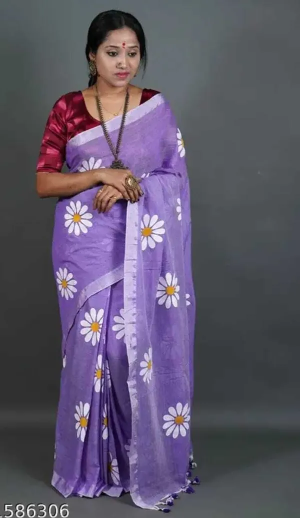 Purple_Embroidered_Premium_Saree_For_Women