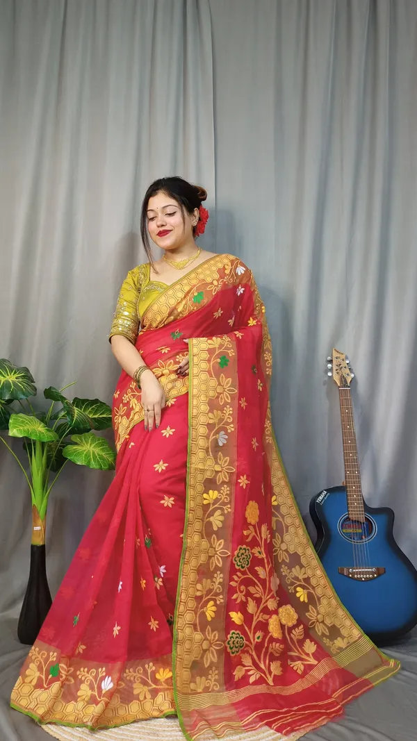 Multicolor_Woven_Premium_Saree_For_Women