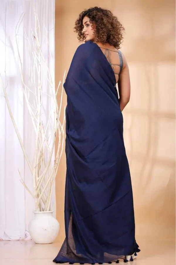 Blue_Embroidered_Premium_Saree_For_Women