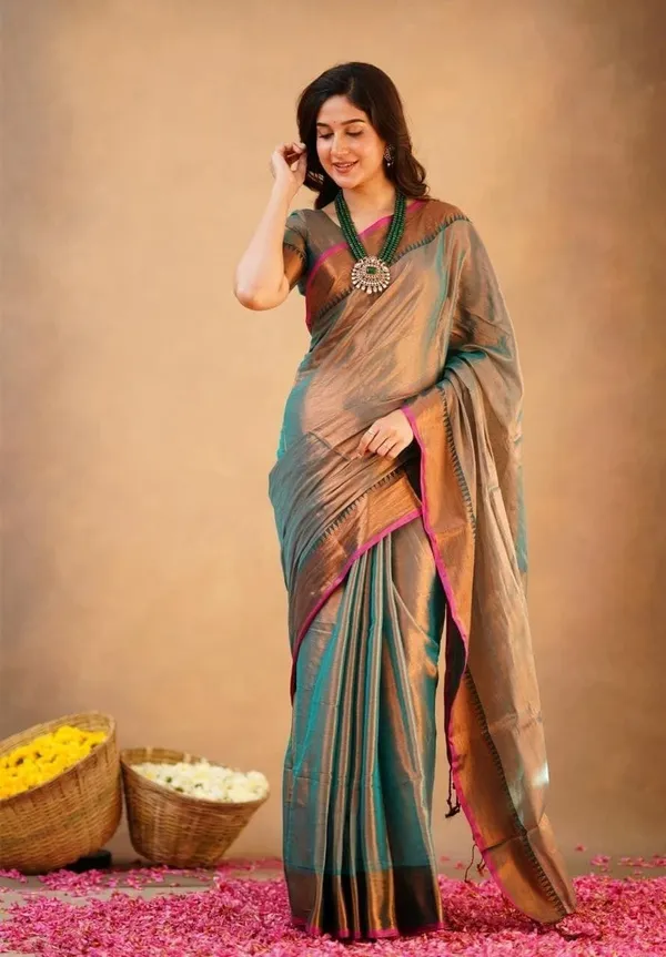 Brown_Embroidered_Premium_Saree_For_Women