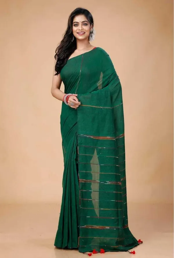 Green_Color_Premium_Saree_For_Women