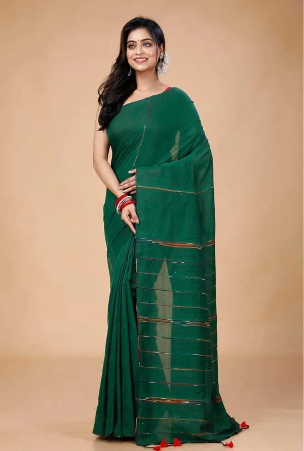 Green_Color_Premium_Saree_For_Women