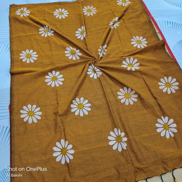Brown_Embroidered_And_Printed_Premium_Saree_For_Women