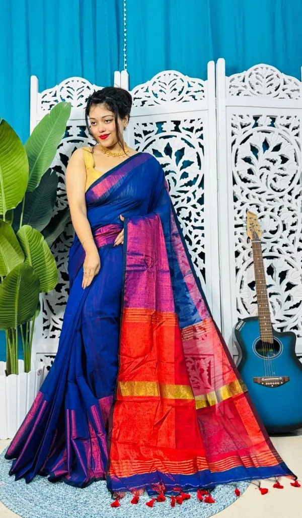 Multicolor_Embroidered_Premium_Saree_For_Women