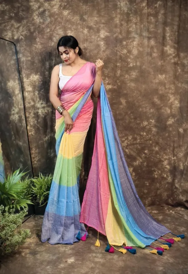 Multicolor_Woven_Premium_Saree_For_Women
