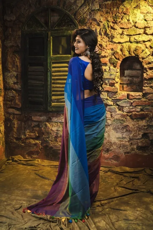 Multicolor_Striped_And_Geometric_Print_And_Embroidered_And_Solid_And_Plain_And_Woven_Premium_Saree_For_Women