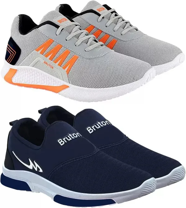 Bruton_Combo_Pack_Of_2_Sneakers_Running_Shoes_Casual_Shoes_Blue_Grey