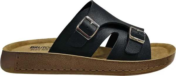 Bruton_Stylish_Eco_Friendly_Slippers_Light_Weight_Slipper_For_Men_Slides_1122_Tan_Black_10_Pt