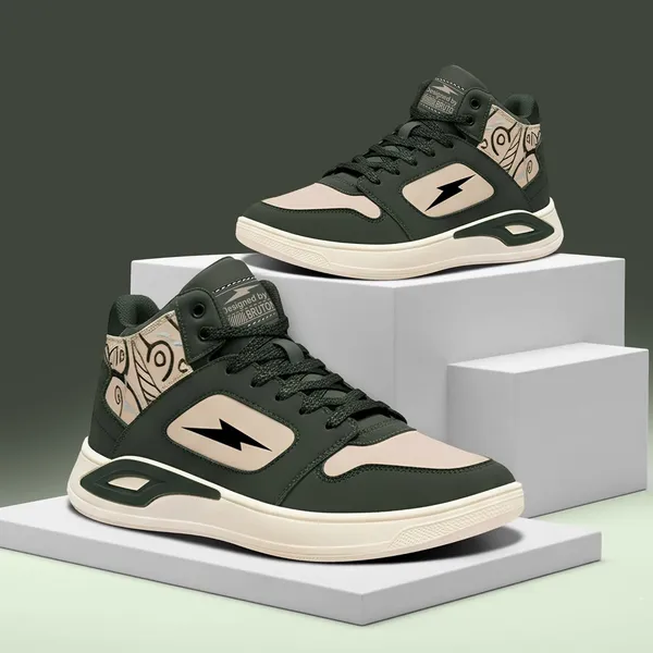 Bruton_Thunder_Strike_211_Casual_High_Top_Shoes_Stylish_Comfortable_High_Tops_For_Men_Beige_Green