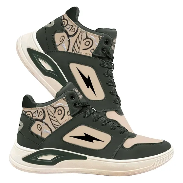 Bruton_Thunder_Strike_211_Casual_High_Top_Shoes_Stylish_Comfortable_High_Tops_For_Men_Beige_Green