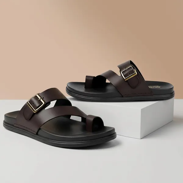 Bruton_Stylish_Men_S_Sandals_Comfortable_Lightweight_Pu_Material_Casual_Footwear_For_Office_Daily_Use