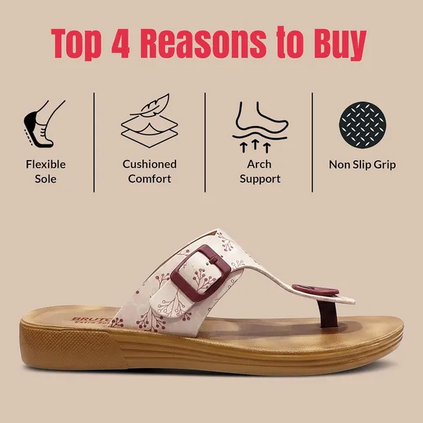 Bruton_Stylish_Women_S_Sandals_Comfortable_Lightweight_Anti_Skid_Pu_Material_Casual_Footwear_For_Office_Daily_Use