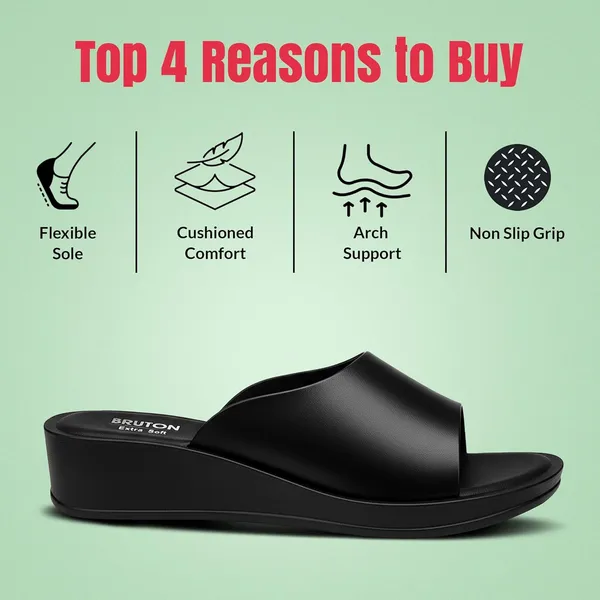 Bruton_Stylish_Women_S_Flip_Flop_Comfortable_Lightweight_Anti_Skid_Pu_Material_Casual_Footwear_For_Office_Daily_Use