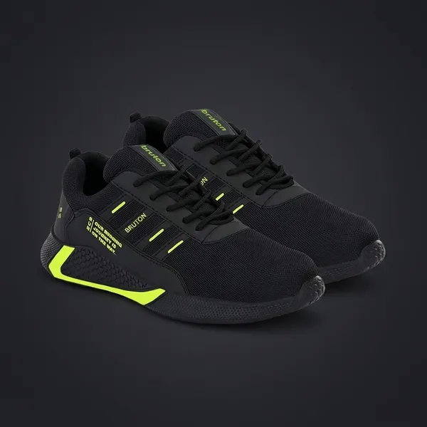 512D1_Men_S_Black_Pvc_With_Mesh_Casual_Shoes_Forcasual_And_Regular_Shoe