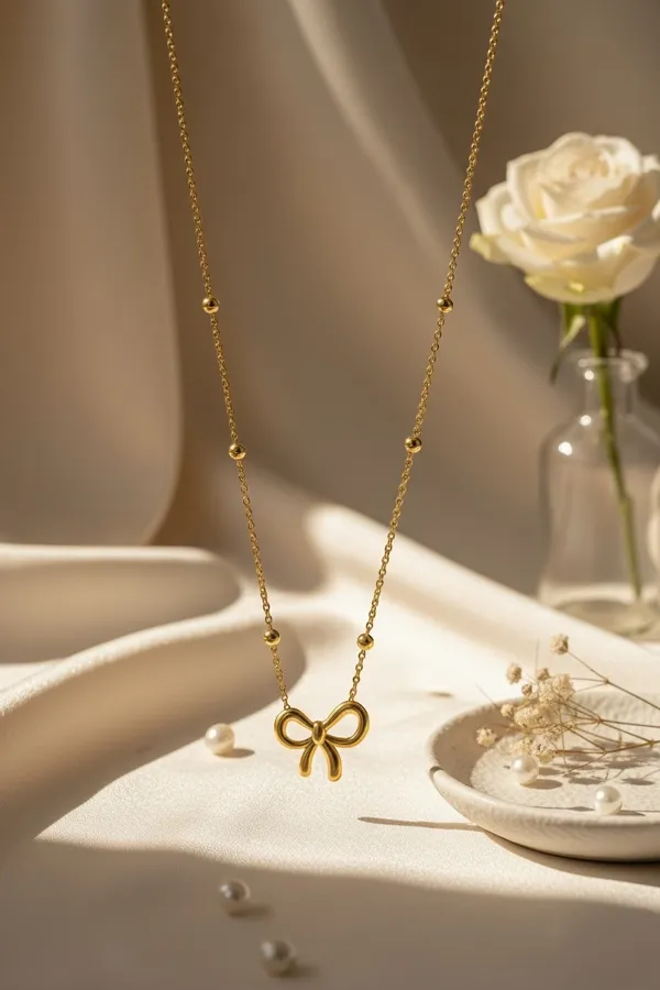 Emerosa_Everlasting_Bow_Combo_-_Gold_Necklace_&_Stud_Earrings_Set