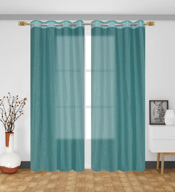 Teal_Geometric_Pattern_Semi-Transparent_Window_Curtains_-_Set_Of_2_Panels_With_Grommet_Top