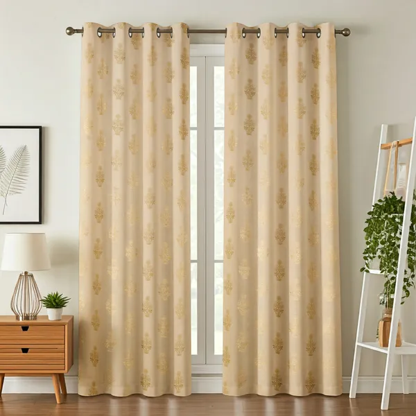 Elegant_Gold_Damask_Printed_Curtain_Panel_With_Grommet_Top