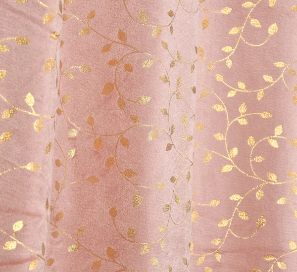 Pink_Floral_Gold_Foil_Curtain_Panel_With_Grommet_Top