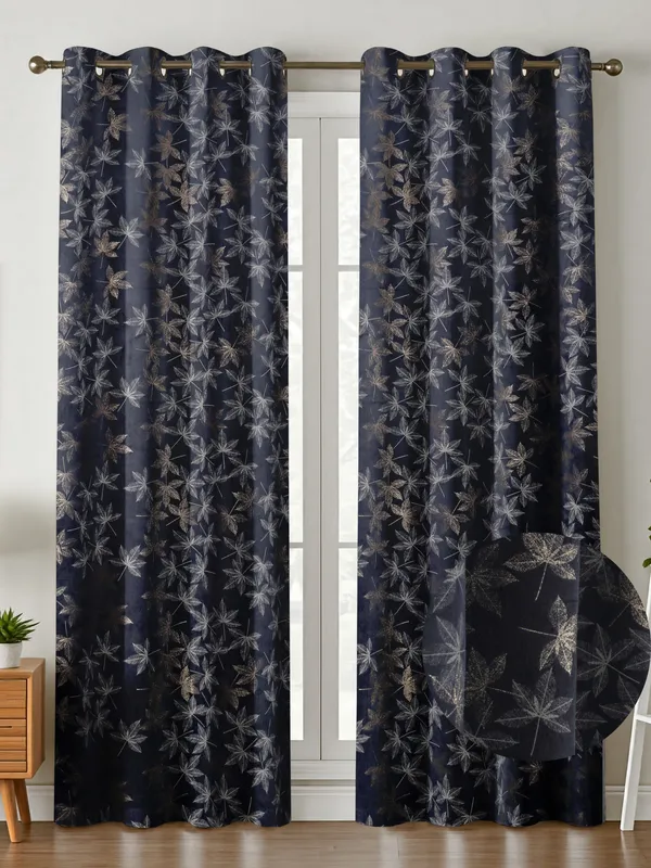 Floral_Print_Blackout_Curtains_-_Set_Of_2_Panels_With_Grommets