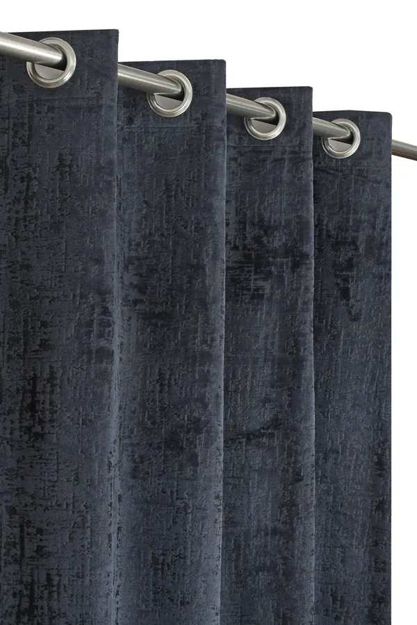 Luxury_Velvet_Curtains_With_Grommet_Top_-_Dark_Blue/Charcoal_Grey