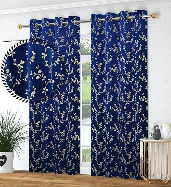 Blue_Floral_Embroidered_Eyelet_Curtain_Set_-_Door_&_Window_Drapes