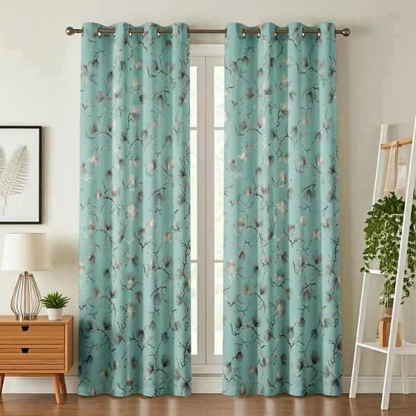 Elegant_Turquoise_Ginkgo_Leaf_Pattern_Eyelet_Curtains_With_Metallic_Embroidery