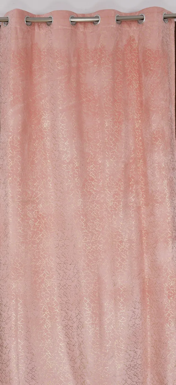Pink_Crackle_Pattern_Sheer_Curtain_With_Grommets