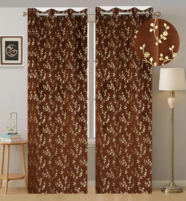 Brown_Floral_Embroidered_Eyelet_Curtain_Set_-_Set_Of_2_Panels