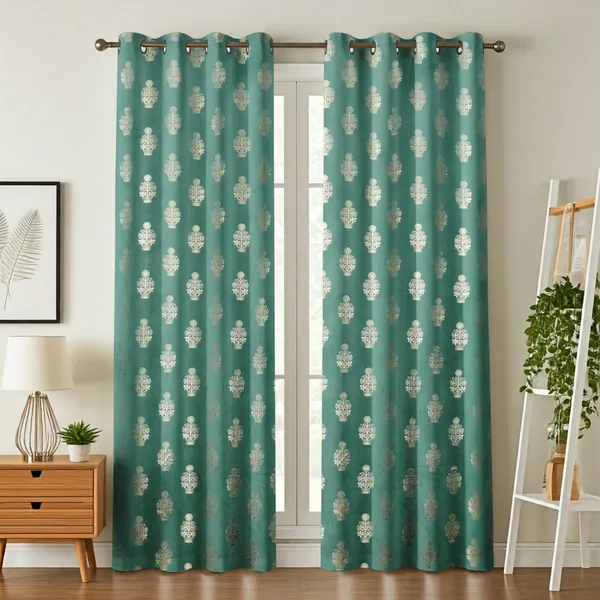 Teal_Damask_Print_Blackout_Curtains_With_Grommets_-_Set_Of_2_Panels