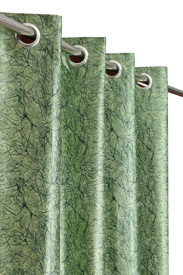 Green_Botanical_Print_Grommet_Curtains_With_Abstract_Branch_Pattern