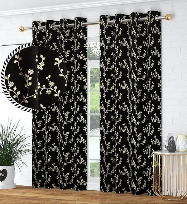 Black_Floral_Embroidered_Eyelet_Curtains_(Set_Of_2)