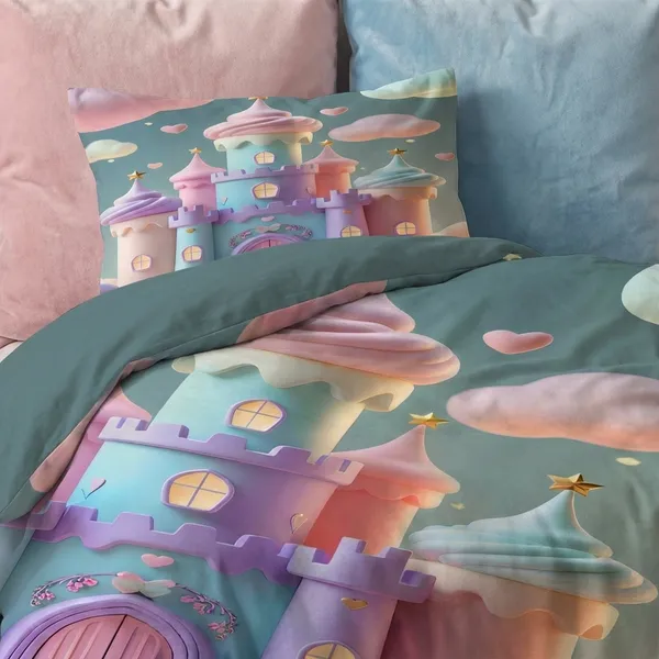 7D_Printed_Fantasy_Castle_Duvet_Cover_Set_With_Pillow_Covers_-_Colorful_Dreamy_Castle_Print_Bedding