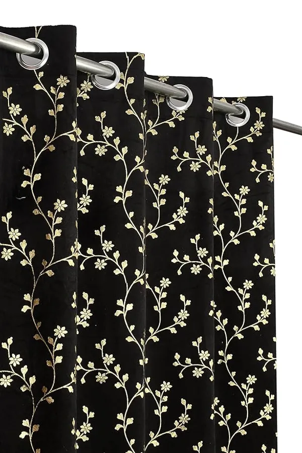 Black_Floral_Embroidered_Eyelet_Curtains_(Set_Of_2)
