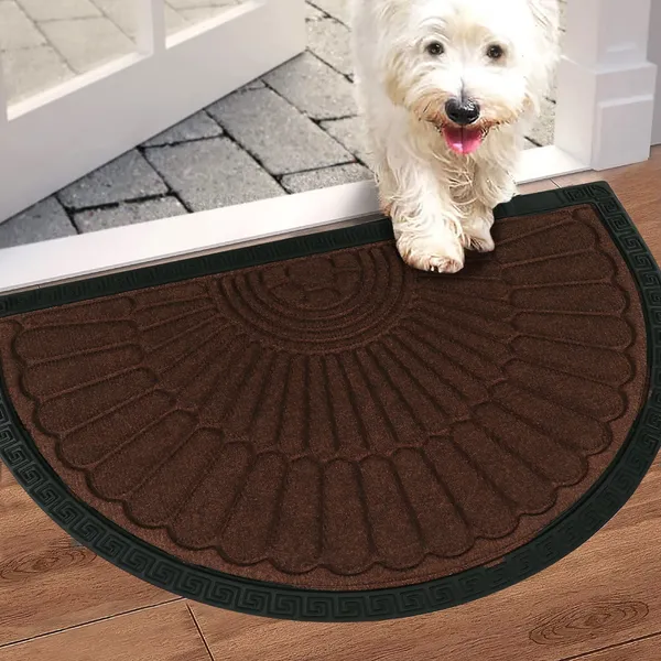 Semicircular_Rubber_Doormat_With_Decorative_Border_-_Brown_&_Green