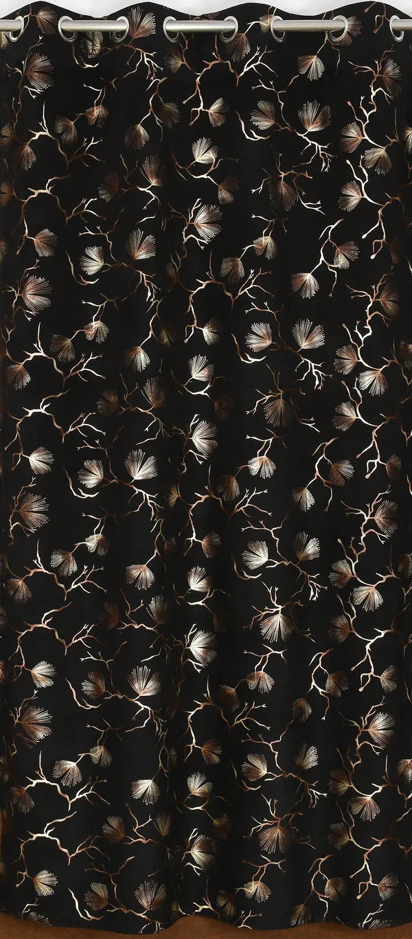 Elegant_Black_Curtain_With_Golden_Ginkgo_Leaf_Pattern