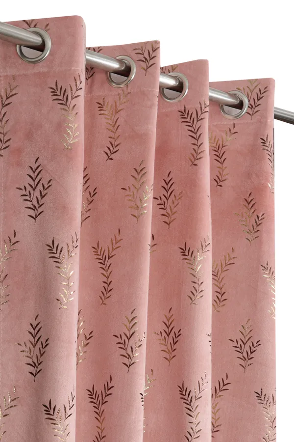 Pink_Floral_Embroidered_Velvet_Curtains_With_Metal_Grommets