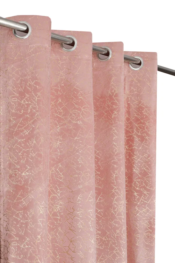 Pink_Crackle_Pattern_Sheer_Curtain_With_Grommets