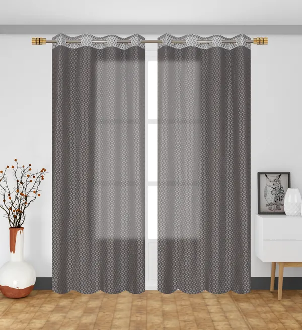 Grey_Diamond_Pattern_Sheer_Curtain_Panels_With_Rod_Pocket_-_Set_Of_4