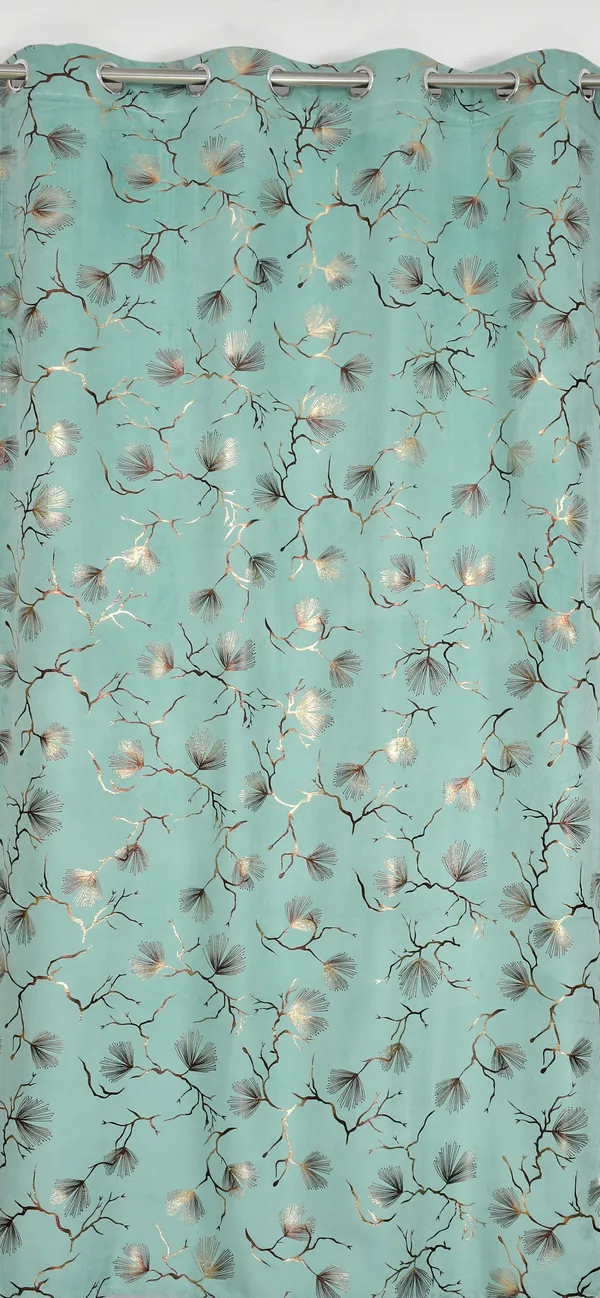 Elegant_Turquoise_Ginkgo_Leaf_Pattern_Eyelet_Curtains_With_Metallic_Embroidery