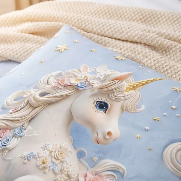 7D_Printed_Unicorn_Dreams_Bedsheet_Set_With_Pillow_Cover_-_Single_Bed