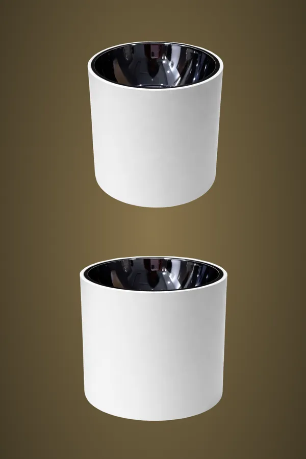 White_Ceramic_Candle_Holder_With_Navy_Blue_Interior__Pack_Of_2