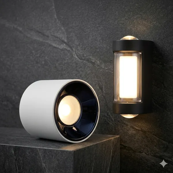 Pack_Of_2_Wonder_Wall_Light_6W_And_White_Ceramic_Candle_Holder_With_Navy_Blue_Interior_7W_Combo