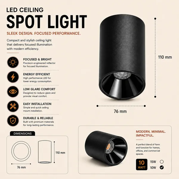 STARKLE_WHITE_3CCT_LED_Surface_Ceiling_Spot_Light_|_Anti-Glare_COB_Spotlight