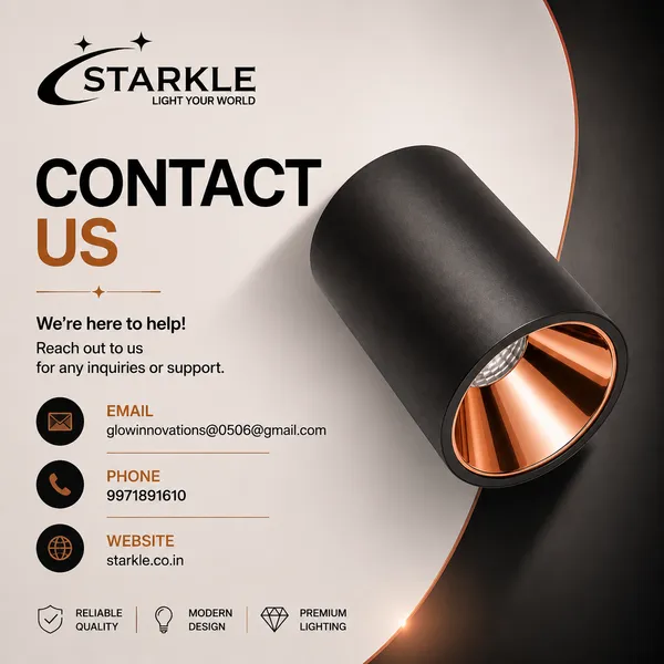 STARKLE_Aluminium_Black_Body_Light_Rose_Gold_Reflector_Cylindrical_Surface_Mounted_Spot_Light_Down_Light_|_Natural_White_4000K/_Cool_White_6000K/_Warm_White_3000k_|_2_Year_Warranty
