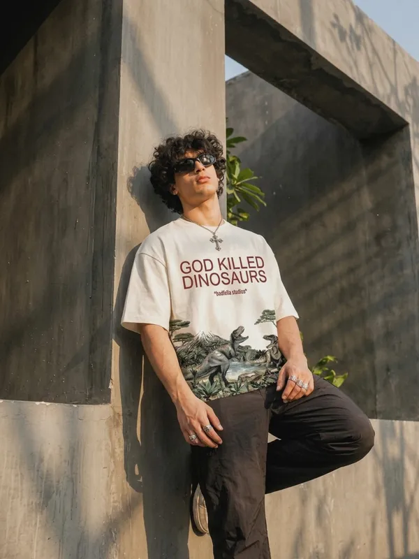 GOD_kILLED_DINO_TEE
